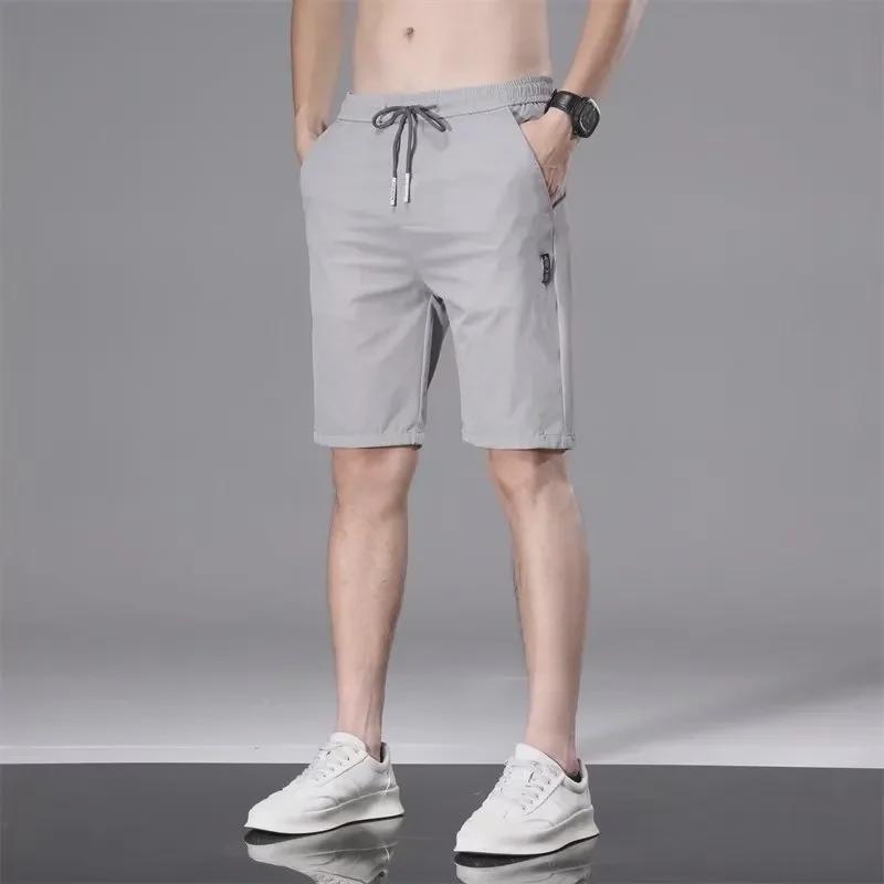 

Мужские облегающие брюки Ice Silk Stretch - легкая повседневная деловая одежда 3XL