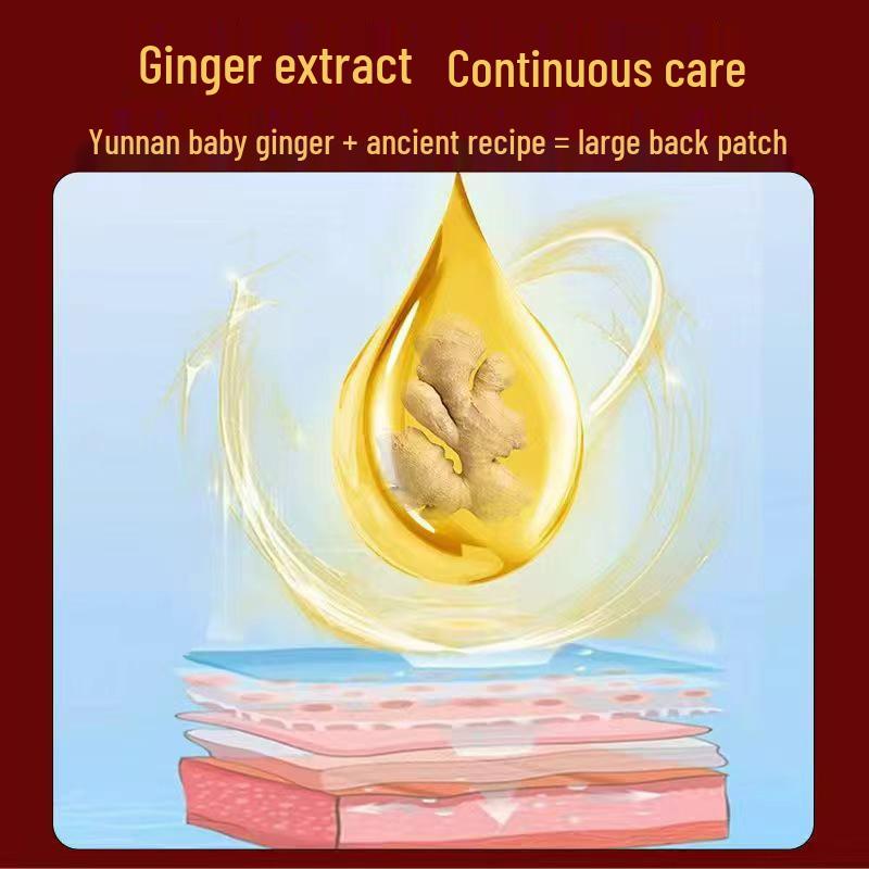Ginger and Mugwort Back Heating Patch - Large Size Spunlace Fabric