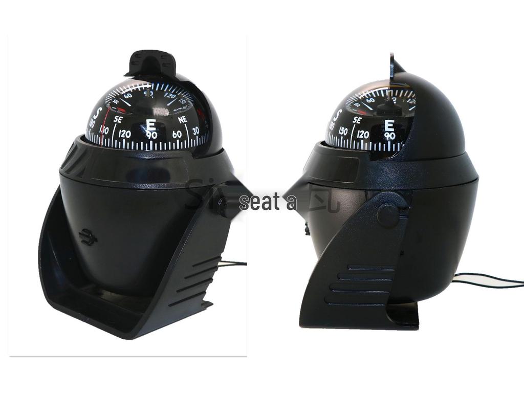 Car-Mounted Nautical Compass with Magnetic Declination Adjustment Available Now