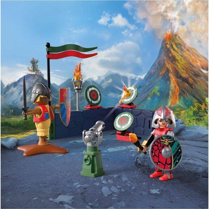 PLAYMOBIL 72213 Entraînement Chevaliers du Dragon, Adventure les chevaliers, 25 pièces, dès 4 ans