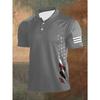 New Fashion Men Clothes Short Sleeve Lapel Golf Polo Shirt 100% Polyester