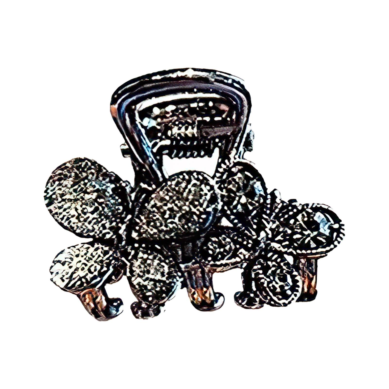 

Butterfly Rhinestone Hair Clip For Women Elegant Mini Hair Accessories Non-slip Grip For Side Bangs Thin Hair Party Daily Use