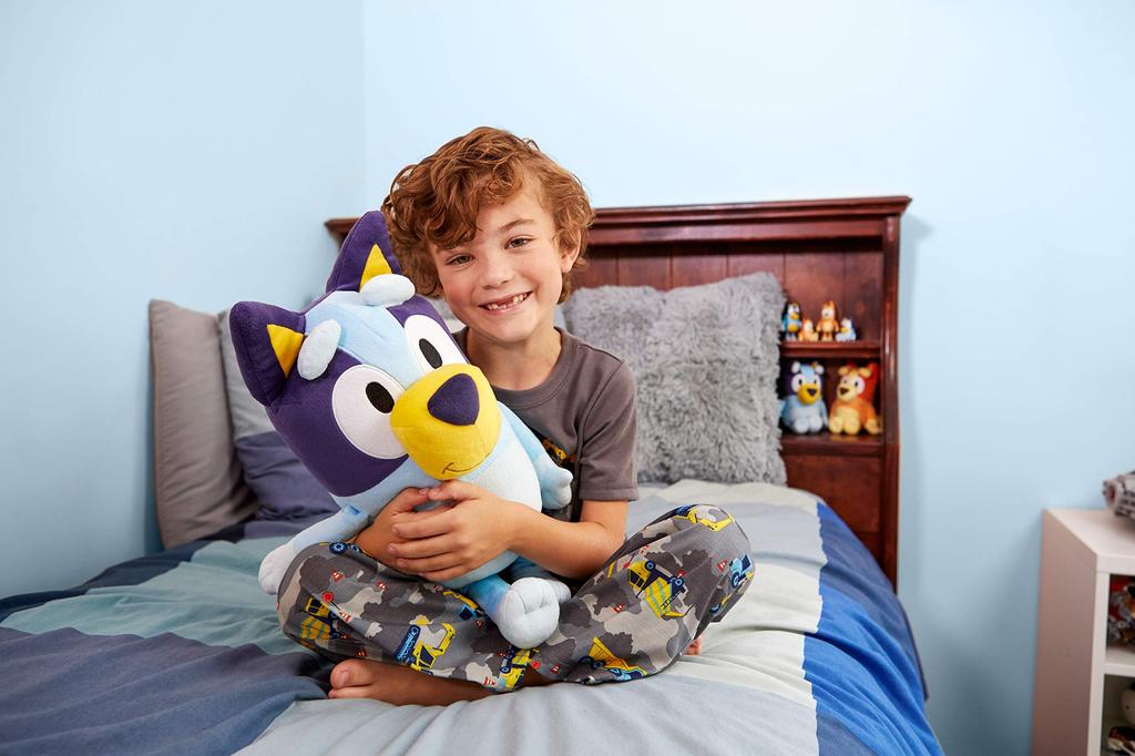 Bluey 18-inch Plush Toy, Perfect for Playtime and Naps, Jumbo Size, Soft Deluxe Material, Cuddly Best Friend (13010)