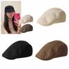 Casquette Béret Rétro Britannique Coton Femme Chapeau d'Artiste Simple Tissu Casquette de Peintre Filles