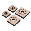 4Pcs Leather Cutting Mould Flower Pattern Accurate Clean Cutting Leather Punching Die for Cardboard