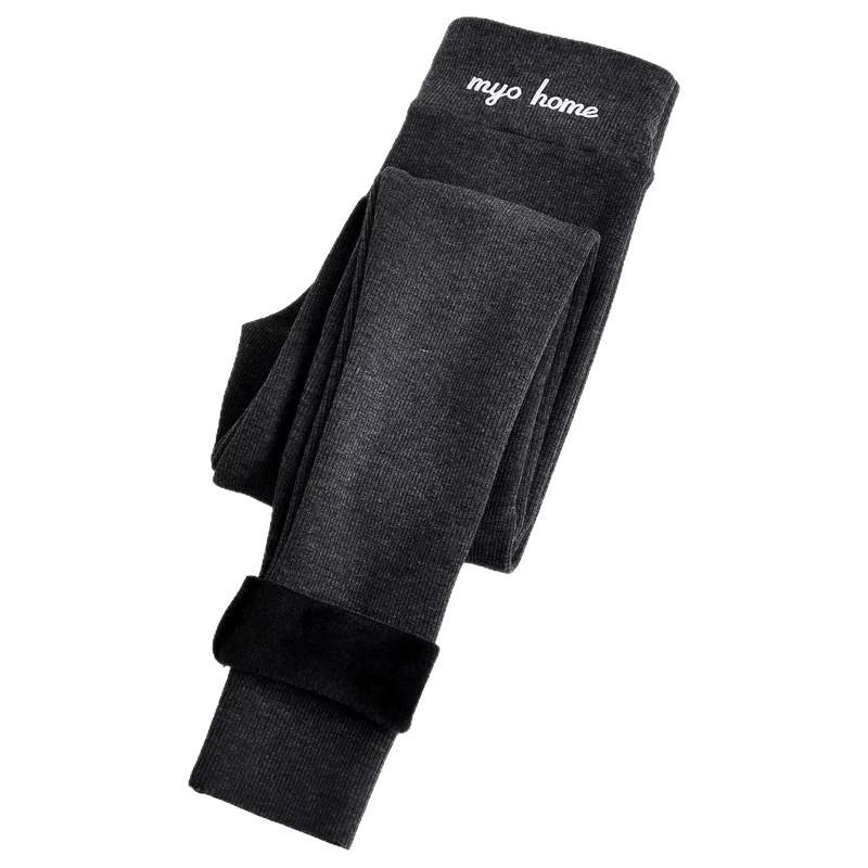 Lambswool Plus Size Women's Leggings - Thick, Velvet-Lined, Slimming, Body-Shaping, Warm Autumn/Winter Wear