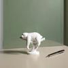 3D Printed Mini Sloth Figurines, Pure White Cute Sloth Lying on Branch with Delicate Hair Texture, Small Desktop Decoration for Home Office