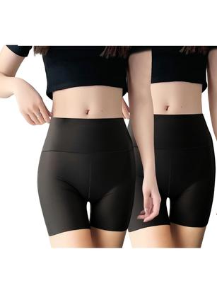 MOOKISOO Set of Thin Dry Short Inner Elastic for Middle and High School Students 2-Piece Cool-Touch Pettipants, Innerwear, Leggings, Quick-Drying