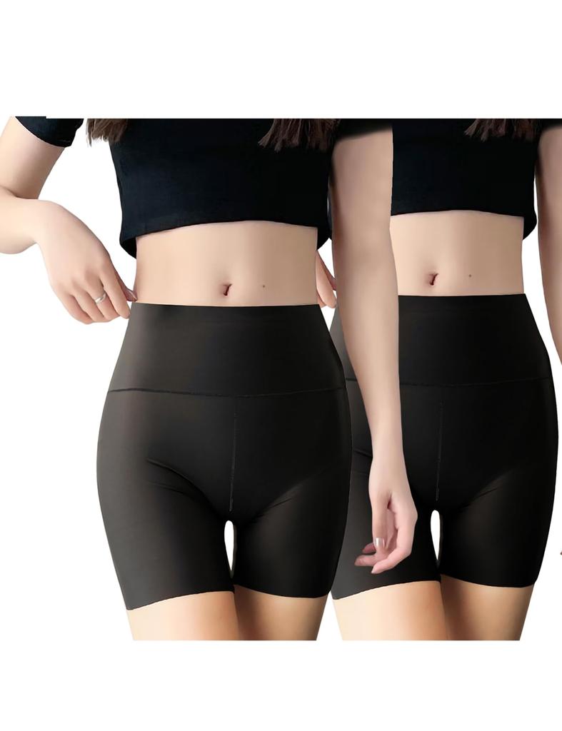 MOOKISOO Set of Thin Dry Short Inner Elastic for Middle and High School Students 2-Piece Cool-Touch Pettipants, Innerwear, Leggings, Quick-Drying