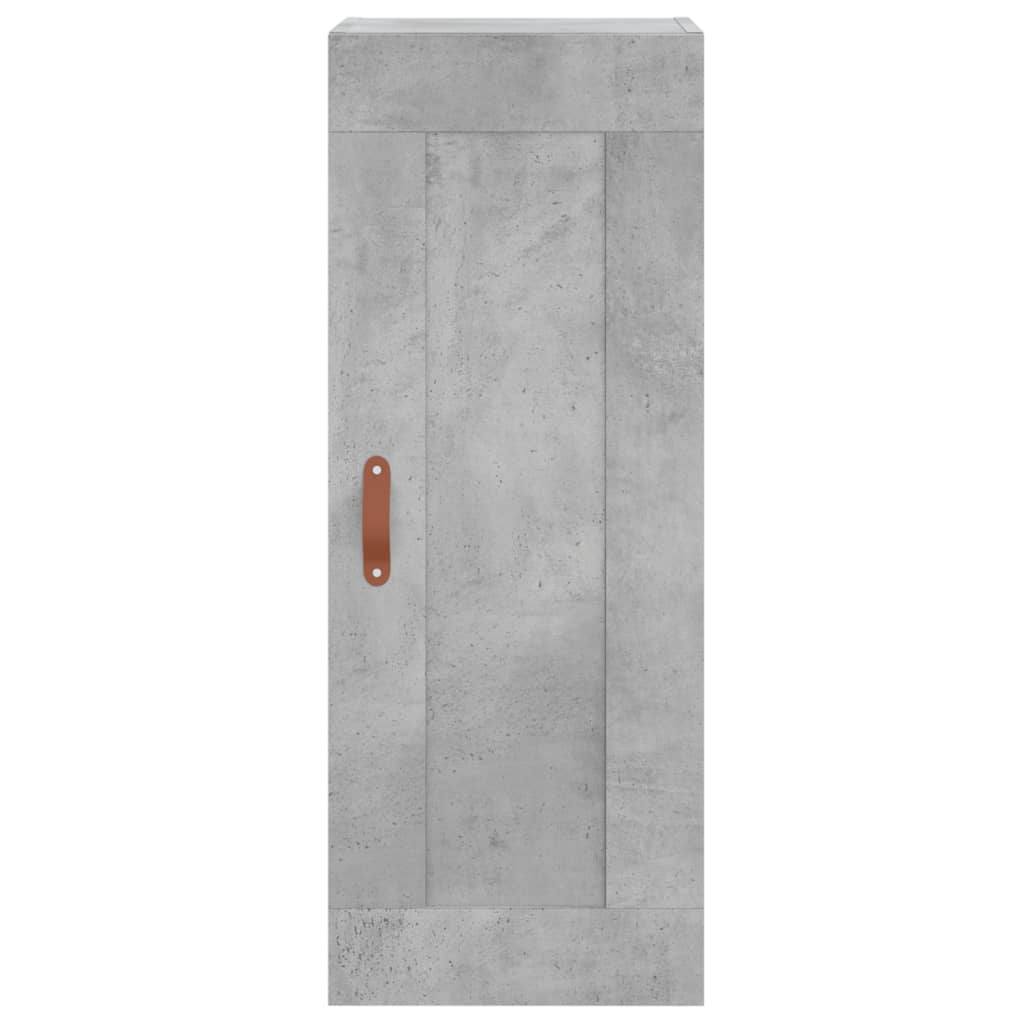 Vidaxl Wysoka Szafka, Szarość Betonu, 34,5X34X180 Cm