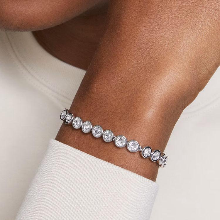 Swarovski Imber Chain Type Rhodium Plated Bracelet Women Bracelet Silver 5682666