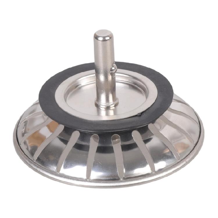 Stainless Steel Kitchen Sink Strainer Stopper Waste Plug Sink Filter Replacement Anti-Clogging Drain Basket Enduring