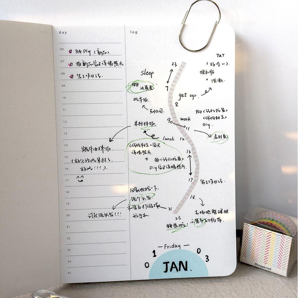 8 Rolls Kawaii Paper Artwork Decorative Tapes DIY 8 Rolls Grid Adhesive Tape 3MM Wide Decorative Sticker Roll Stripe Supplies