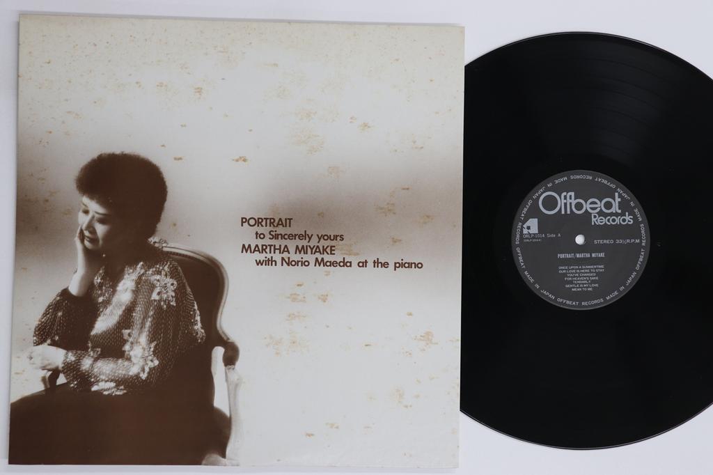 LP Record MARTHA MIYAKE, NORIO MAEDA - Portrait ORLP1014 OFFBEAT 1981 Japan Jazz Used