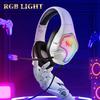 KOTION EACH G3000 For PS4/PS5/PC Gaming Headset RGB Light Wired Headphone with Splitter Cable
