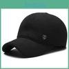 Simple Color Solid Middle Aged Warm Windproof Baseball Cap For Autumn Winter And