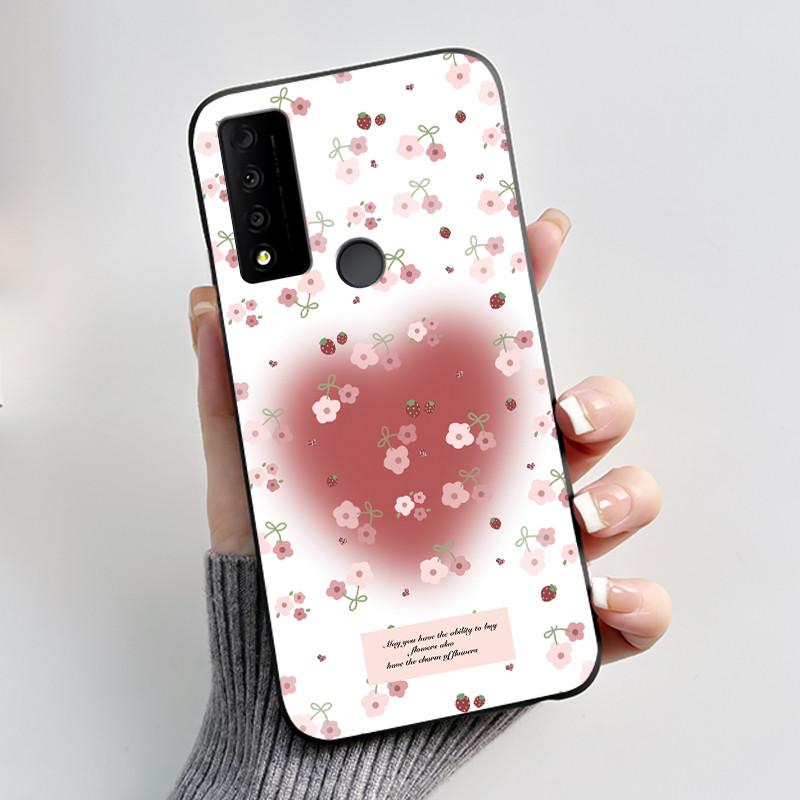 Case For TCL 30V 5G T781S Fundas TCL 30 XL T701DL Capa Soft Silicone Black Shell TCL 30 XE 5G Cover Cute Printing Pattern Casing