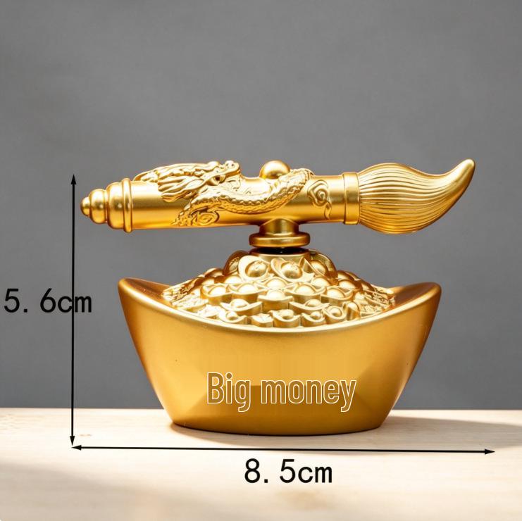 Messing Rotierender Sechsseitiger Handheld Dekompressions Fitness Ball - Fingerspitzen Gyroskop Ornament Geschenk