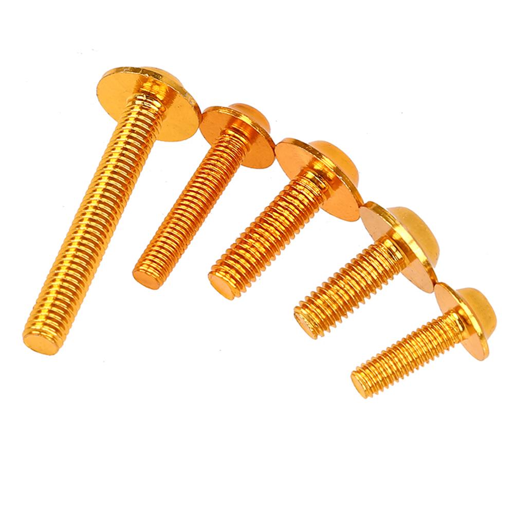 177Pcs Motorcycle Fairing Bolt Kit Bodywork Screw Set Gold For Motocross Scooter