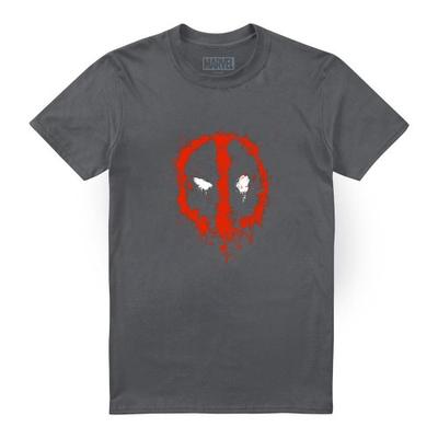 Deadpool Unisex Adult Painted Logo T-Shirt