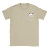 Cute Bubu in pocket T Shirt for Unisex Pure Cotton Vintage TShirt Round Neck  Tee Shirt Short Sleeve Tops 4XL 5XL