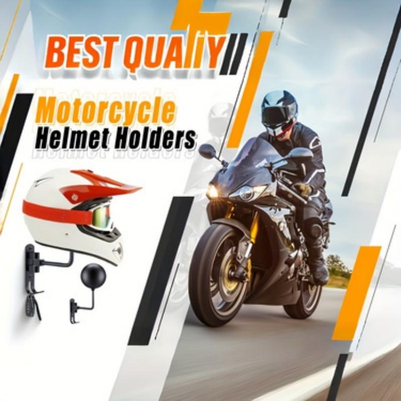Ścienny Uchwyt na Kask Motocyklowy 180° Obrót Piłka Nożna Rowerowy Stojak na Kask Wieszak do Prezentacji Kasków na Czapki Z 2 Haczykami