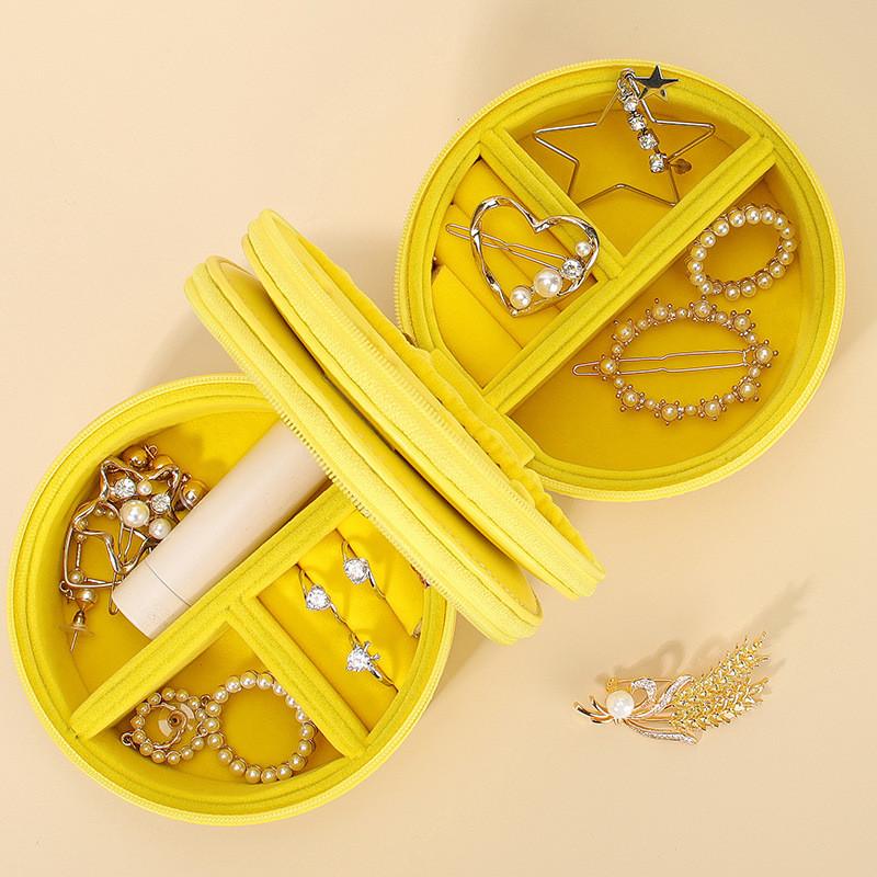 Jewelry Box With Leather Material For Travel Storage And Gift Use