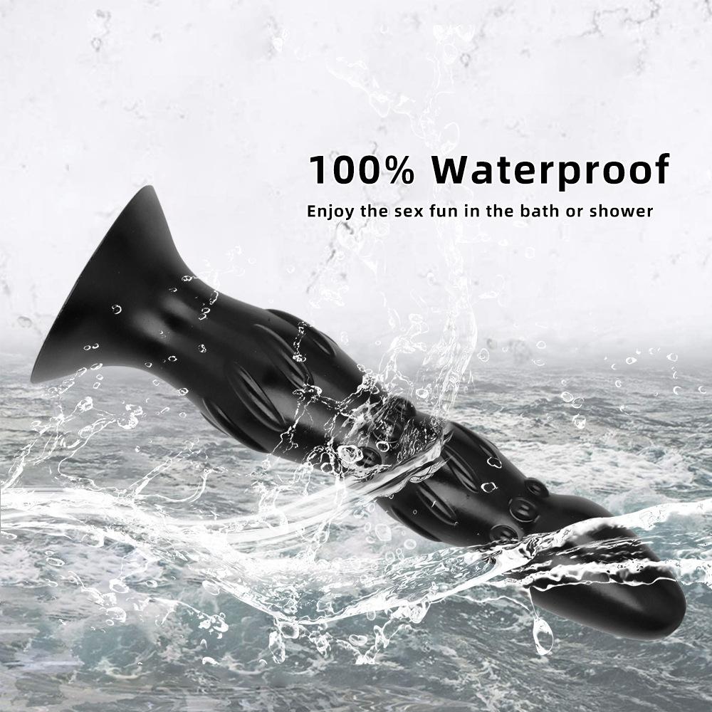 Black PVC Large Dildo Simulated Penis Butt Plug Fisting Big Dick Realistic Cock Strap on Dick Sex Toy