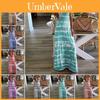 Abito Lungo Maxi Estivo Casual da Donna con Stampa alla Moda per Uscite in Spiaggia