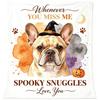 Halloween Flannel Throw Blanket with Cute Animal Design for Cozy Holiday Decor and Seasonal Gift