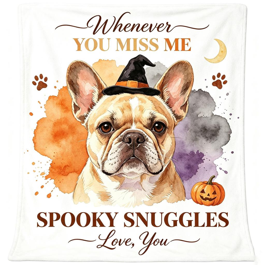 Halloween Flannel Throw Blanket with Cute Animal Design for Cozy Holiday Decor and Seasonal Gift