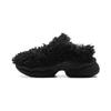 Women Low Top Casual Shoes Black Fleece Lined AGCU552-4