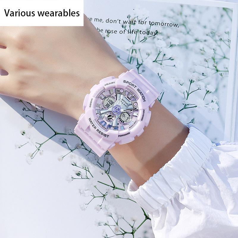 Pánské stylové Harajuku trendy digitální sportovní voděodolné pro muže a ženy, korejská verze Jednoduché elektronické hodinky