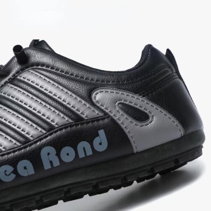 New Mens Leather Shoes Flat Bottomed Casual Sports Shoes Lightweight Comfortable Male Trainers Breathable Skateboard Board Shoes