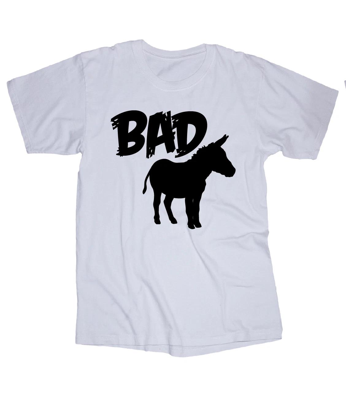 Jackass Donkey Bad Ass Funny Burro White T-shirt 4XL