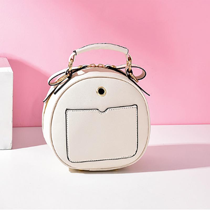 SCIONE Women's Foreign Style Small Round Bag Fashion Hand Bag Shoulder Messenger Bag Mini Bag