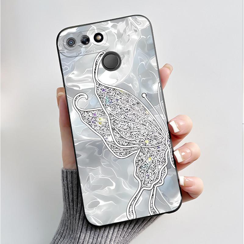 Printed Phone Case For Itel P15 A35 A25 PRO Fundas Capa Soft Silicone Black Shell for ITEL A25 Cover Cute Flower Cartoon Casing