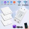 10A Tuya WiFi Smart Switch 433MHz Relay Module 1/2/3 Gang Wireless Wall Breaker Voice Control Works with Alexa Google Home
