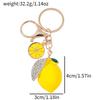 Llavero de Limón Creativo Forma de Fruta Decoración para Bolso Coche Colgante Pequeño Regalo