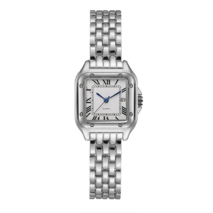 Leichter Luxus Damenuhr Business Damen Uhr High-End Modisch Römische Zifferblatt Stahlarmband Quarz Armbanduhr für Paar Mann