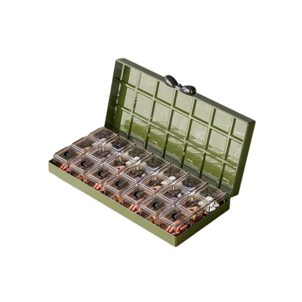21 Grids Weekly Pill Organizer Food Grade Vitamin Storage Case Daily Pill Box  Travel