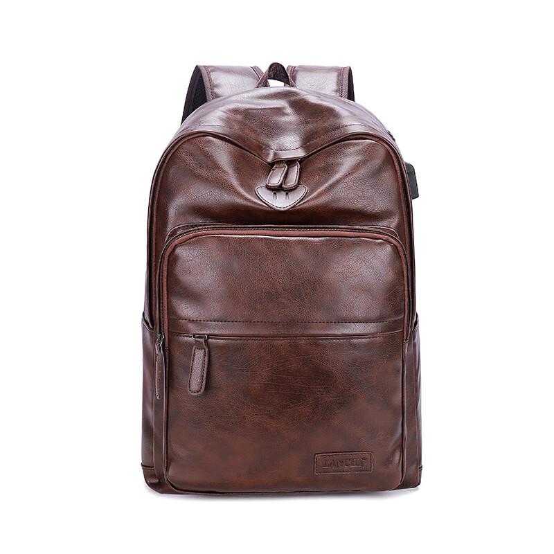 Men s PU Casual Backpack