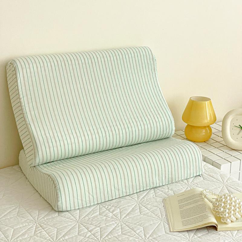 Latex Memory Pillow with Cotton Pillowcase for Children, 50x30cm, Washable, Four Seasons Use, Pillowcase 60x40cm.