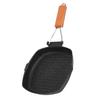 Nonstick Grill Pan Folding Handle Maifan Stone Frying Pan Energy Saving Lightweight Grilling Skillet Camping/Household