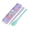 Skater Chopsticks and Spoon Set, Adult Bento Combo Set, 18cm, Silent Design, Made in Japan, Snoopy C