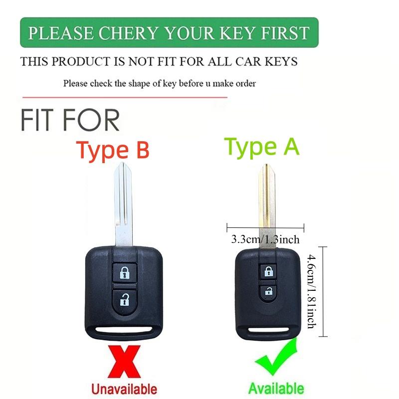 Custodia in Silicone per Chiave Auto con Telecomando Per Nissan Micra K12 Note Navara Qashqai J10 Primera Almera Sunny X-Trail