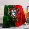 1PC Portugal National Football Team Patterned Flannel Blanket Suitable For All Seasons for Home Decor Warmth and Comfort Gifts Holiday Present