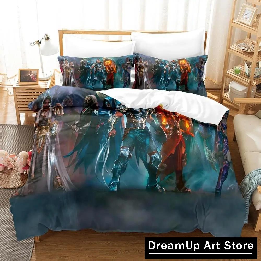 3D M-Magic The Gathering Bedding Set Quilt Cover Bed Cover with Pillowcase Twin Single Queen King Size Boys Adult Home Textile