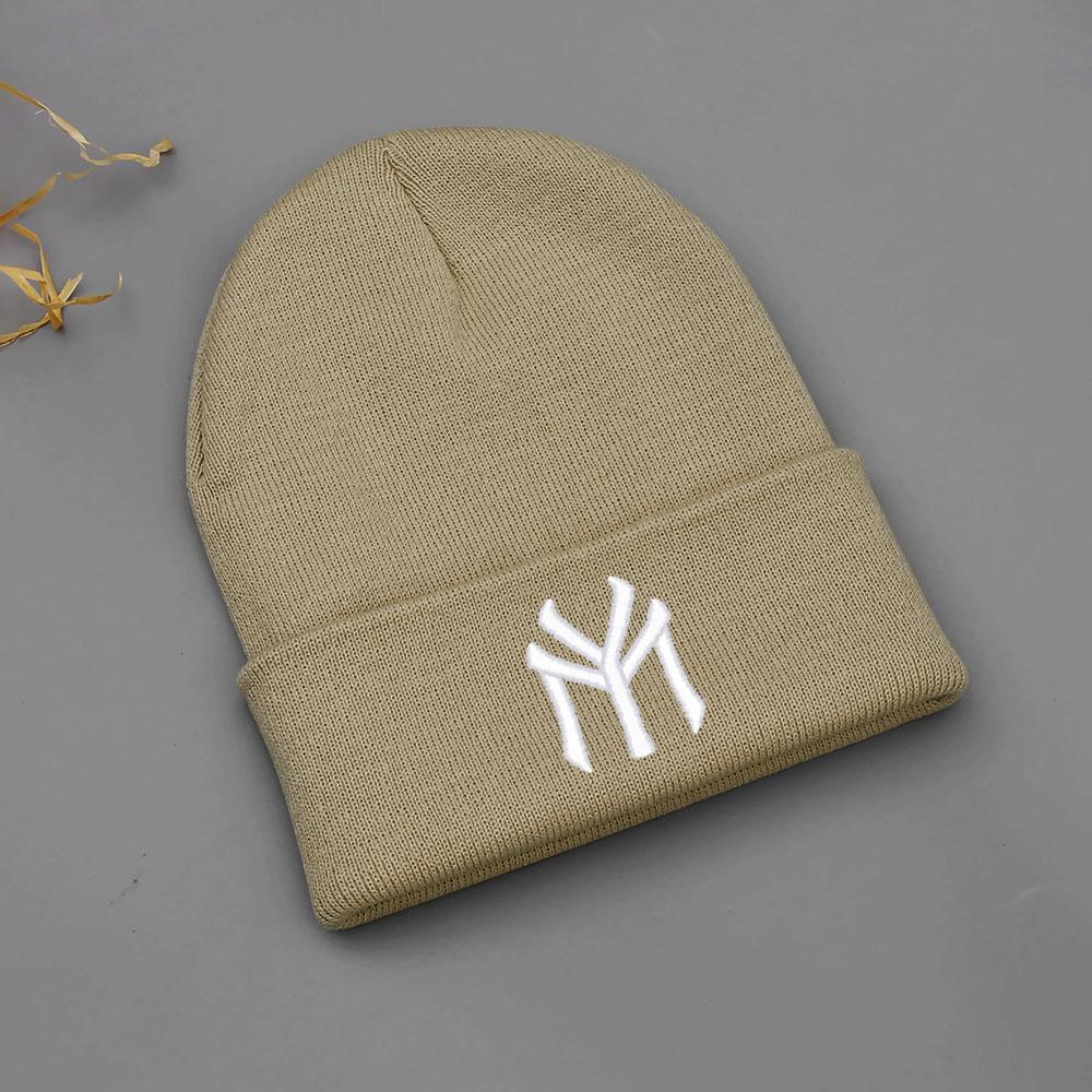 Winter Warm Beanie Hats For Women Men Letter MY Embroidery Knit Hat Unisex Cold Ski Hat Dropshipping Wholesale