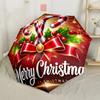 Bengalas de Doce e Decorações de Natal Guarda-Chuva Automático para Exterior Haste Robusta de 8 Varetas Design Dobrável Perfeito para Aventuras ao Ar Livre
